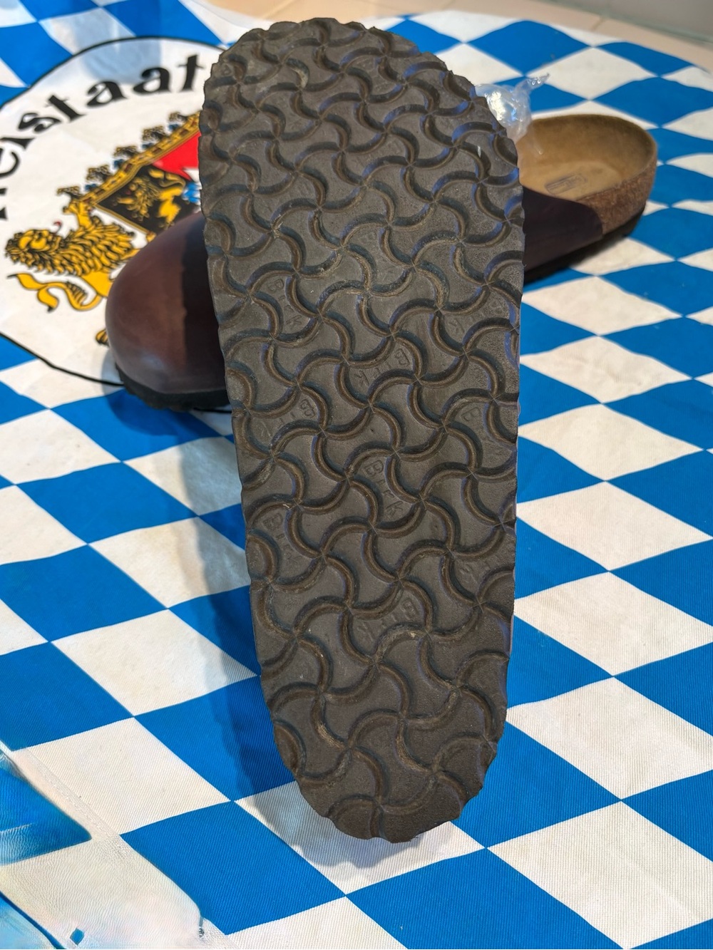 Birkenstock Men's Dark Brown Leather Slip-On Clogs - Picture 3 of 4